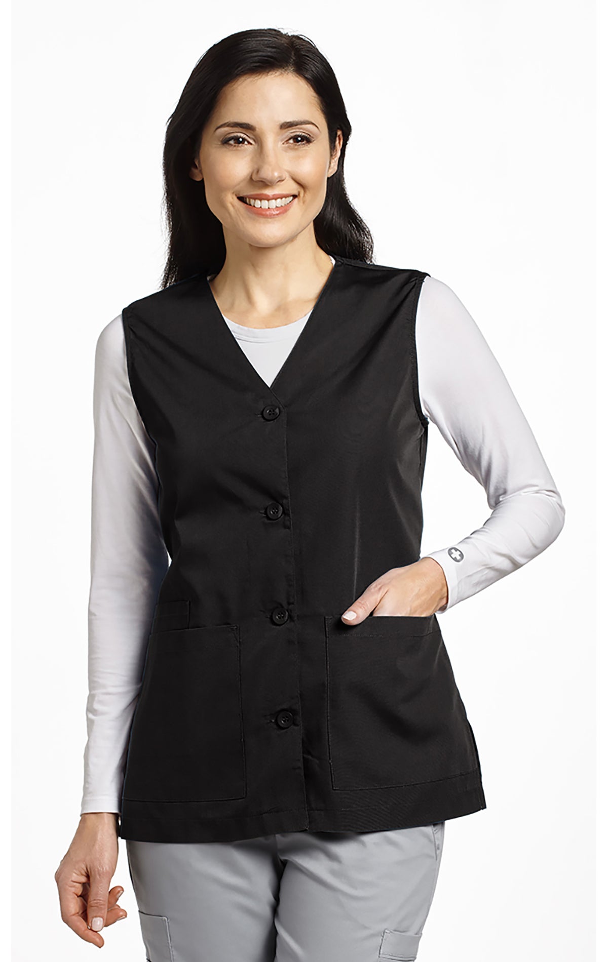 Black - White Cross Classics Vest
