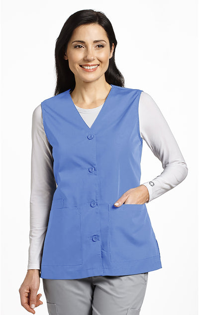 Ceil Blue - White Cross Classics Vest