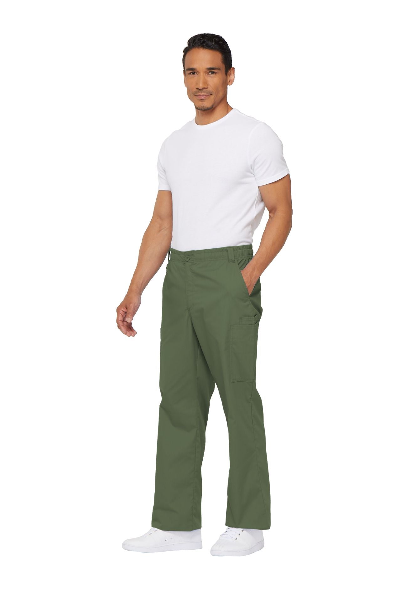 Olive - Dickies EDS Signature Men's Natural Rise Zip Fly Pull On Pant