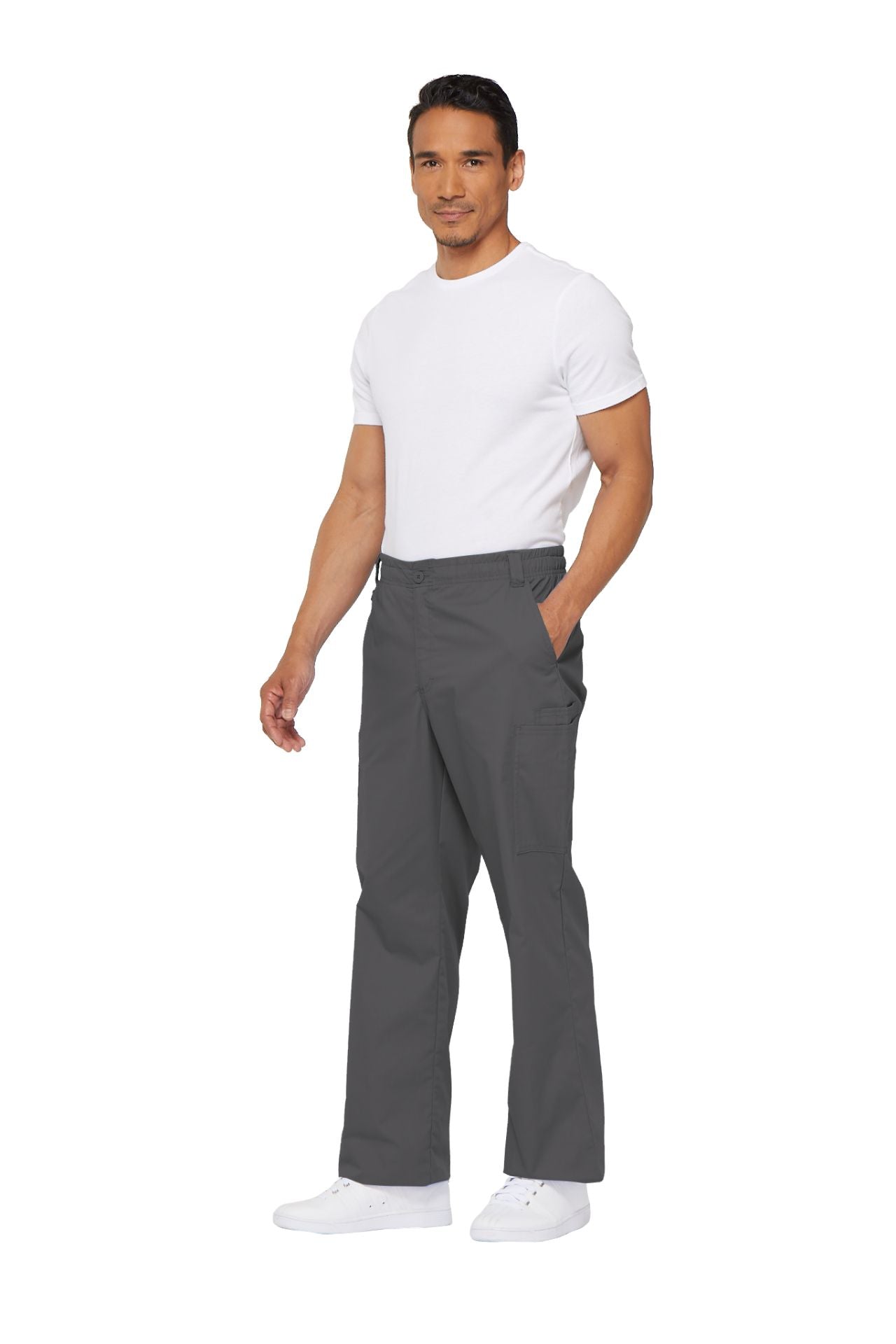 Pewter - Dickies EDS Signature Men's Natural Rise Zip Fly Pull On Pant