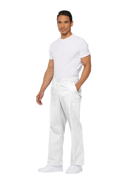 White - Dickies EDS Signature Men's Natural Rise Zip Fly Pull On Pant