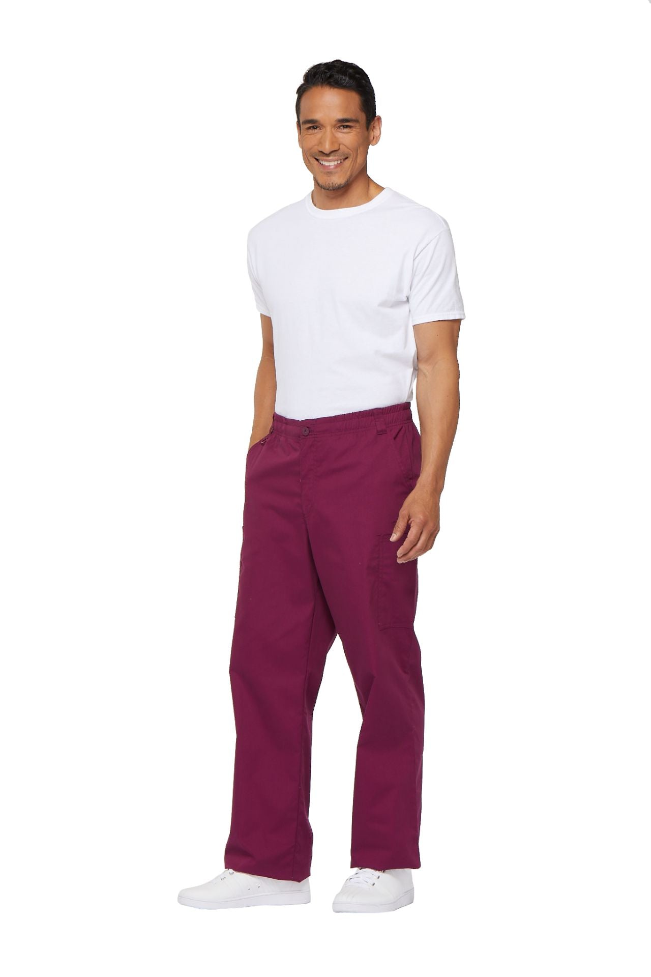 Wine - Dickies EDS Signature Men's Natural Rise Zip Fly Pull On Pant