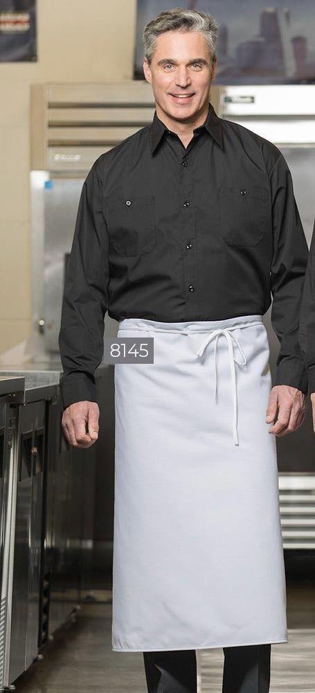 White - Premium Uniforms Square Apron