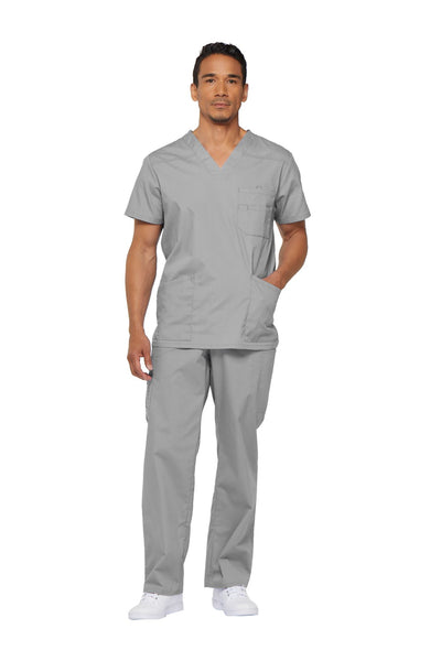 Grey - Dickies EDS Signature Men's V-Neck Top