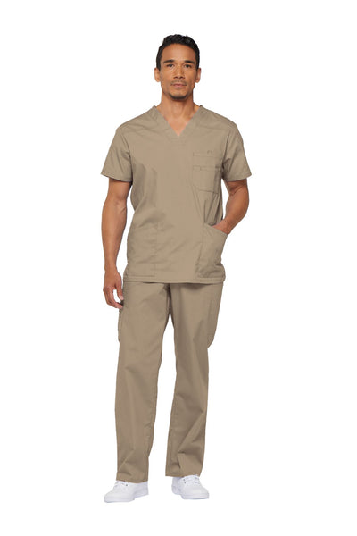 Dark Khaki - Dickies EDS Signature Men's V-Neck Top
