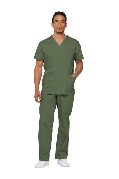Olive - Dickies EDS Signature Men's V-Neck Top