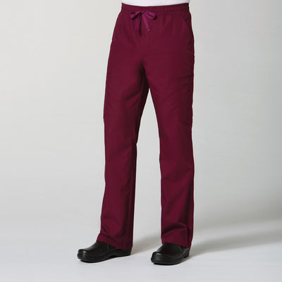 Wine - Maevn Red Panda Men's Full Elastic 10-Pocket Cargo Pant