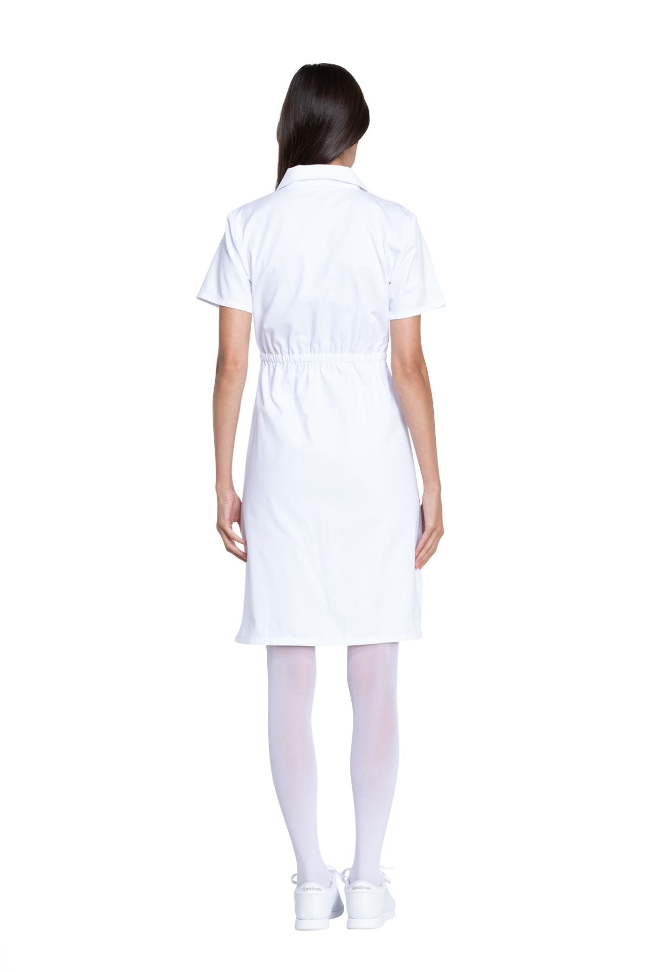 White - Dickies EDS Signature Button Front Dress