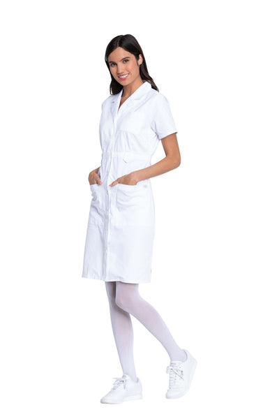 White - Dickies EDS Signature Button Front Dress