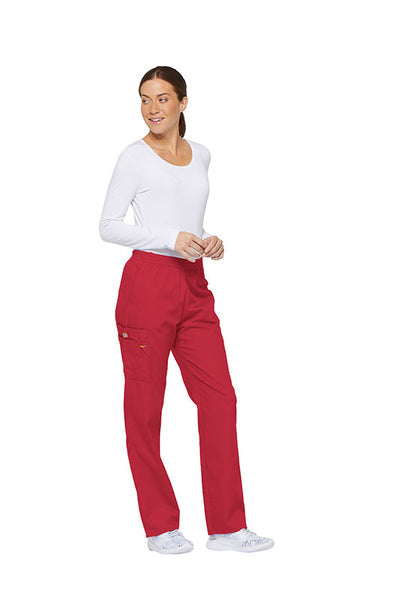Red - Dickies EDS Signature Natural Rise Pull On Cargo Pant