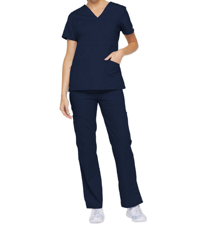 Navy - Dickies EDS Signature Mock Wrap Top