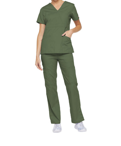 Olive - Dickies EDS Signature Mock Wrap Top