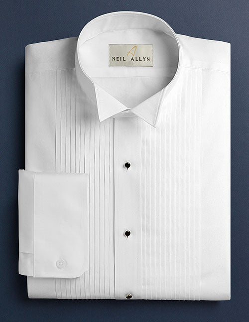 Neil Allyn Men's Wing Collar Tuxedo Shirt