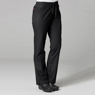 Black - Maevn Red Panda Half Elastic Pant