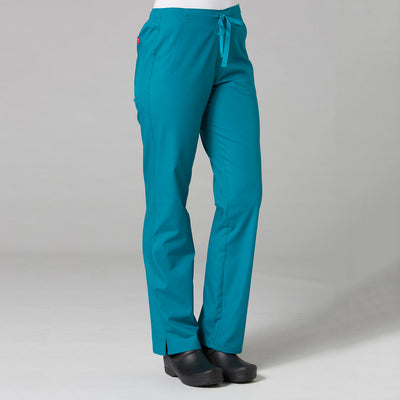 Teal - Maevn Red Panda Half Elastic Pant