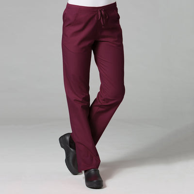 Wine - Maevn Red Panda Half Elastic Pant