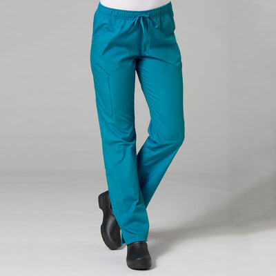 Teal - Maevn Red Panda Full Elastic Cargo Pant