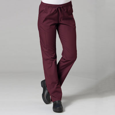 Wine - Maevn Red Panda Full Elastic Cargo Pant
