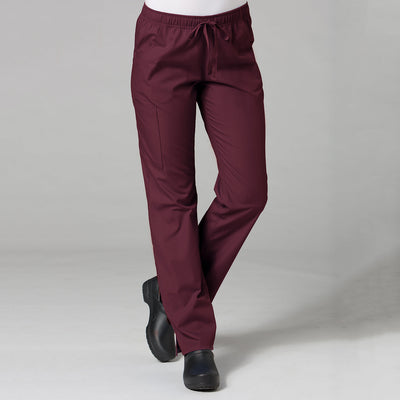 Wine - Maevn Red Panda Full Elastic Cargo Pant