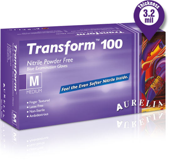 Supermax Canada Aurelia Transform 100 Powder Free Nitrile Gloves - Avida Healthwear Inc.