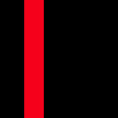 Black/Red Trim - Avida Contemporary Mock Wrap Top