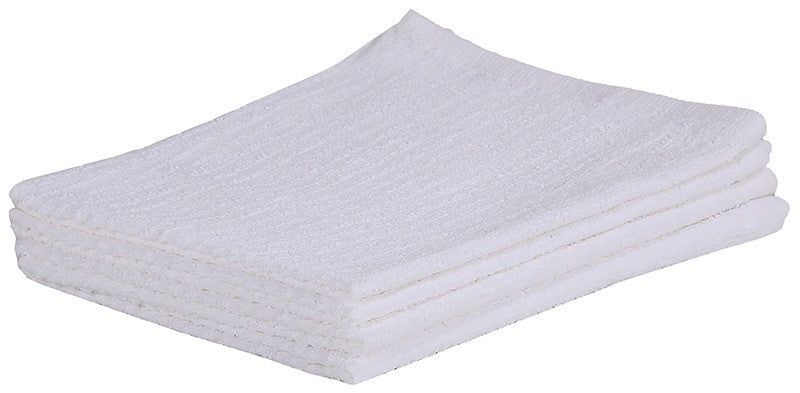 White - Premium Uniforms 100% Cotton Full Terry Bar Mop (Dozen)