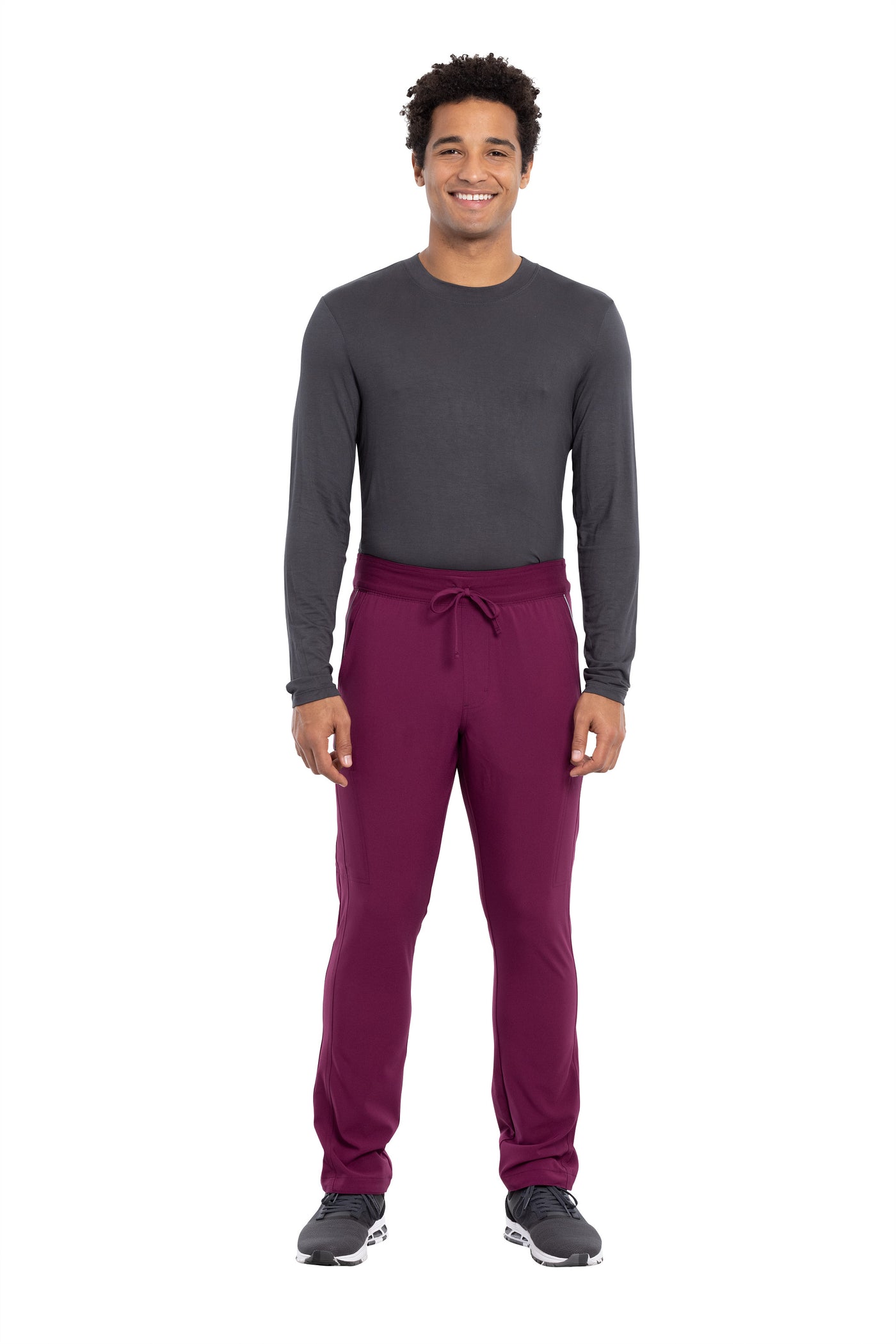 Wine - Cherokee iFlex Men's Drawstring Cargo Pant