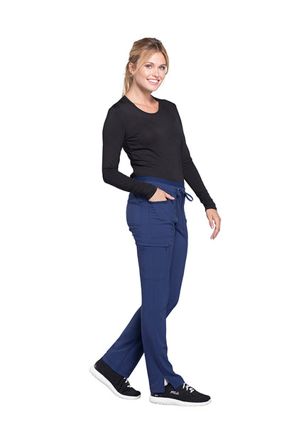 Navy - Cherokee iFlex Mid Rise Drawstring Pant