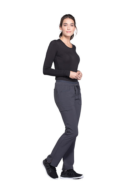 Pewter - Cherokee iFlex Mid Rise Drawstring Pant