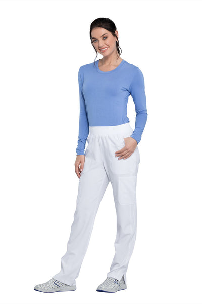 White - Cherokee Infinity Mid Rise Pull On Pant