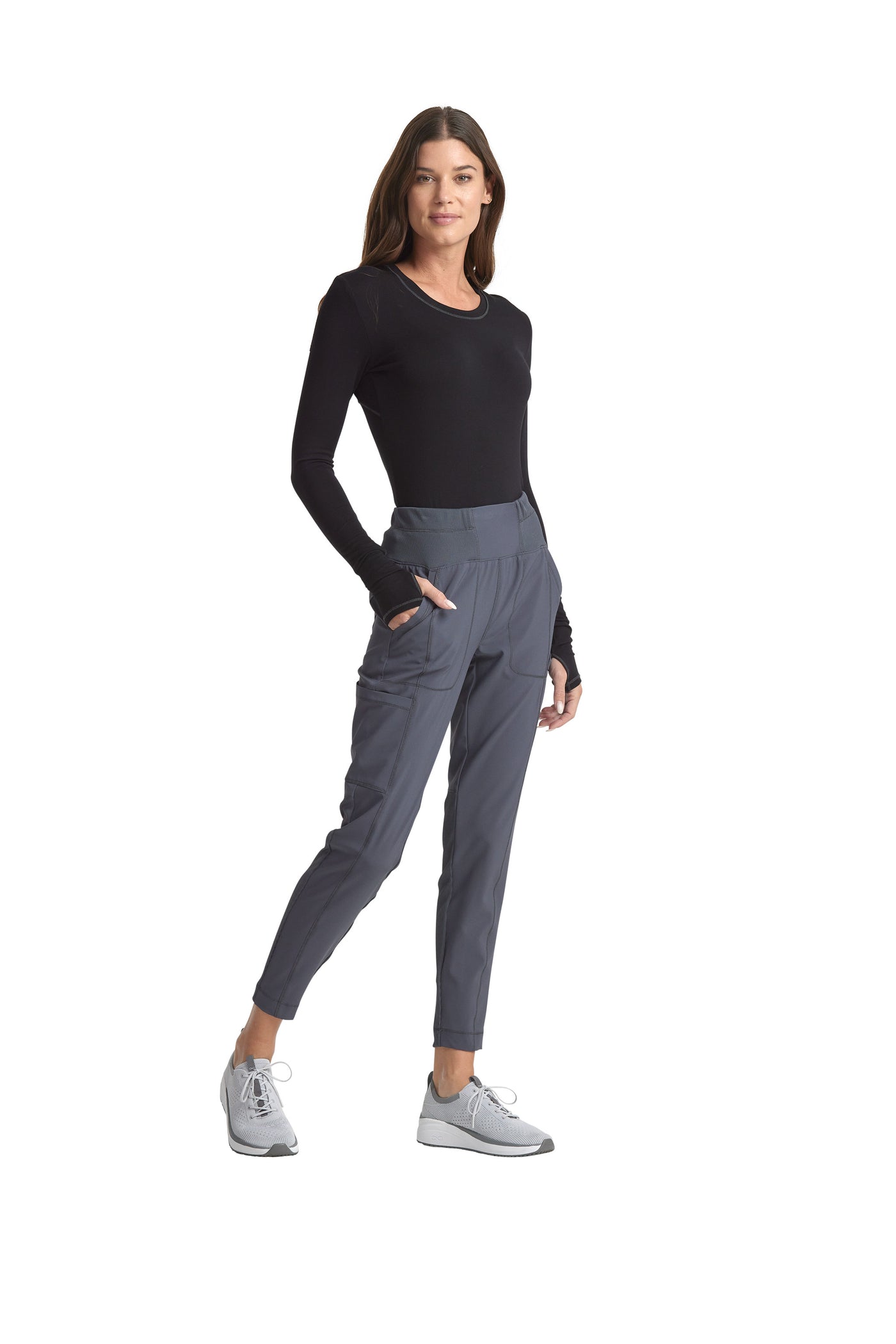 Pewter - Cherokee Infinity High Rise Pant