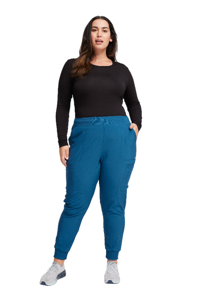 Caribbean Blue - Cherokee Infinity Mid Rise Jogger Pant