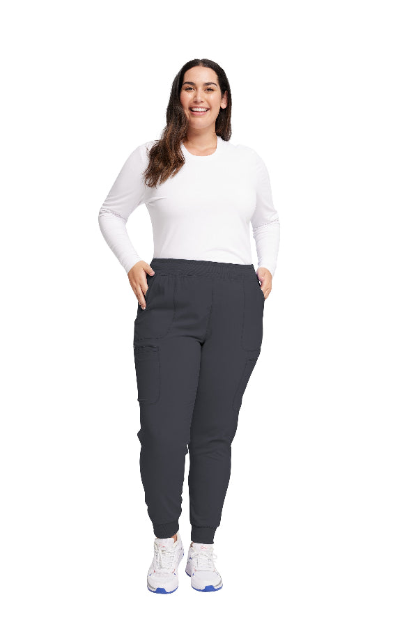 Pewter - Cherokee Infinity Mid Rise Jogger Pant