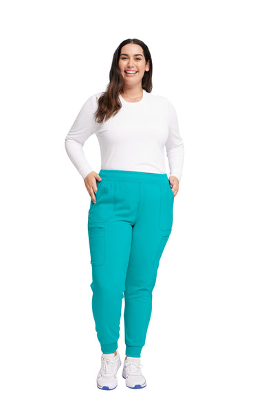 Teal Blue - Cherokee Infinity Mid Rise Jogger Pant