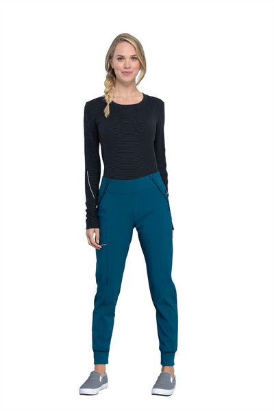 Caribbean Blue - Cherokee Infinity Mid Rise Jogger Pant