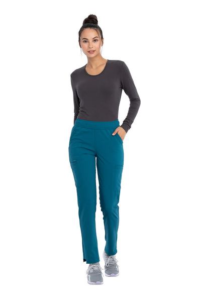 Caribbean Blue - Cherokee Euphoria Mid Rise Drawstring Pant