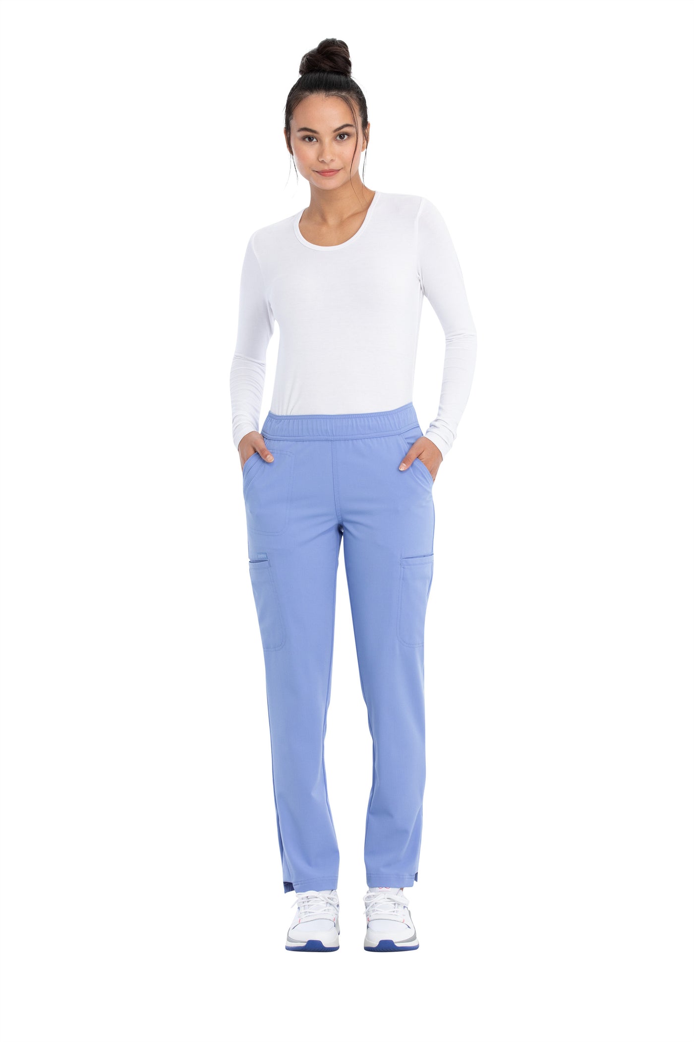 Ciel Blue - Cherokee Euphoria Mid Rise Drawstring Pant