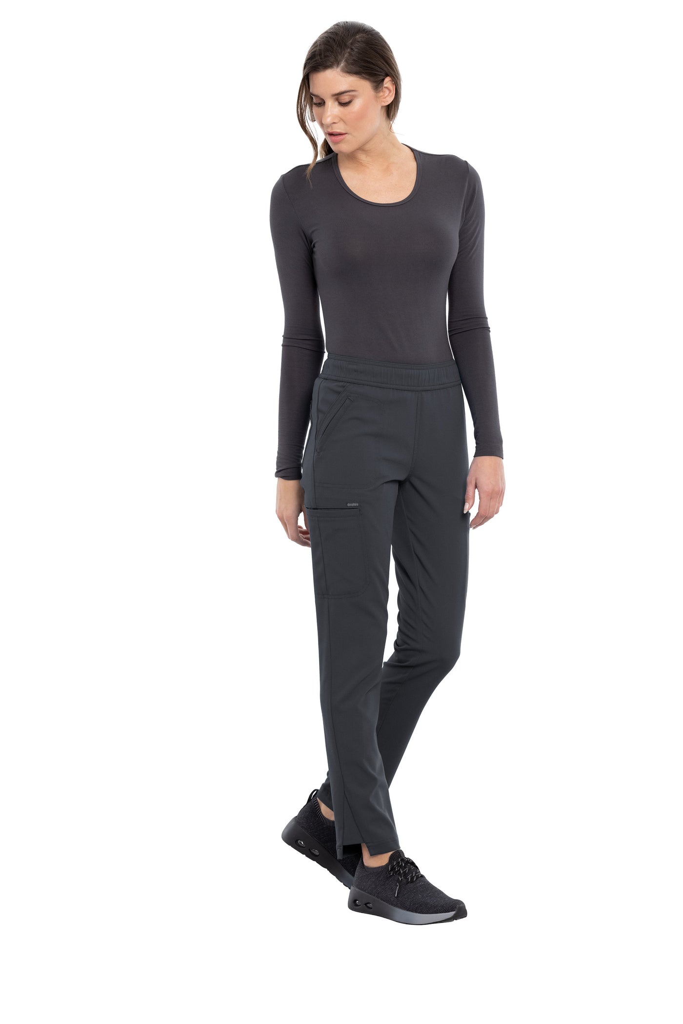 Pewter - Cherokee Euphoria Mid Rise Drawstring Pant