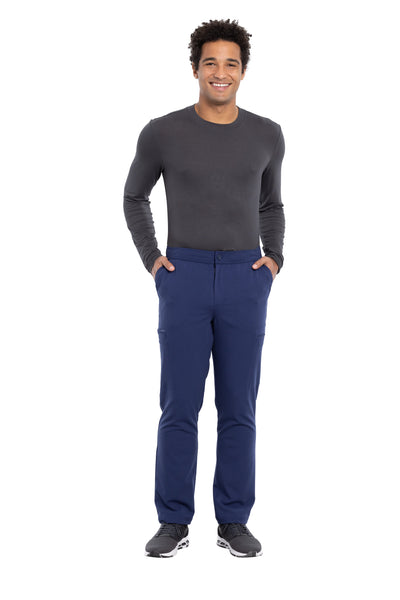 Navy - Cherokee Euphoria Men's Fly Front Cargo Pant