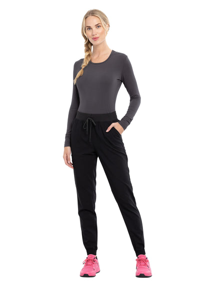 Black - Cherokee Euphoria Mid Rise Jogger