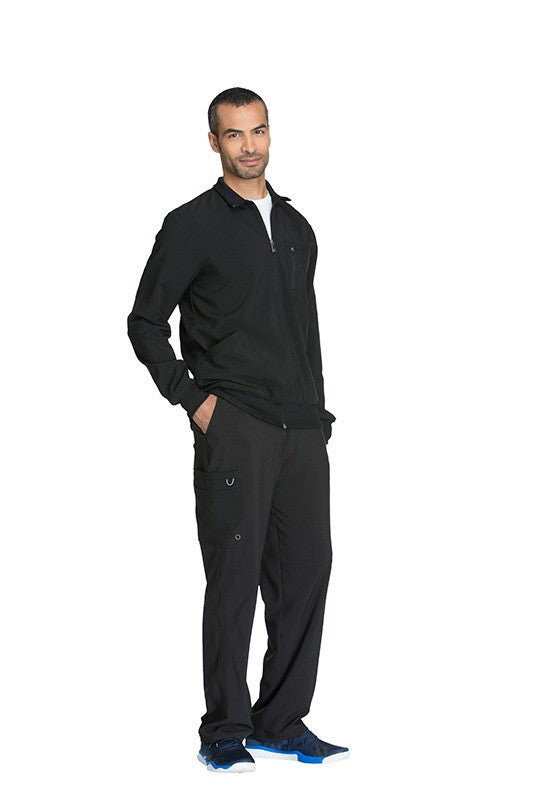 Black - Cherokee Infinity Men's Zip Front Jacket