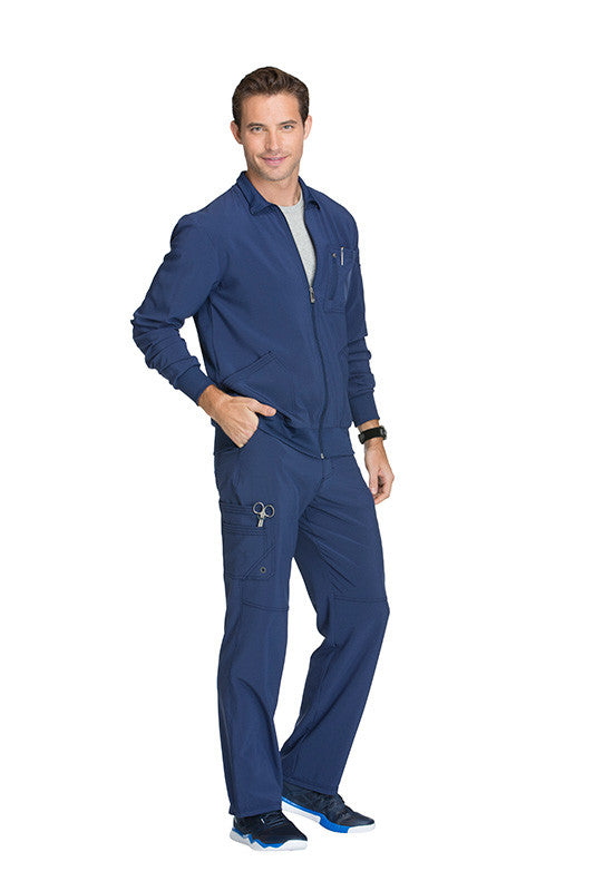 Navy - Cherokee Infinity Men's Zip Front Jacket