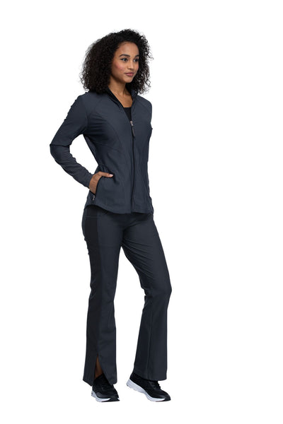 Pewter - Cherokee Form Zip Front Jacket