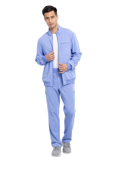 Ciel Blue - Cherokee Euphoria Men's Zip Front Jacket