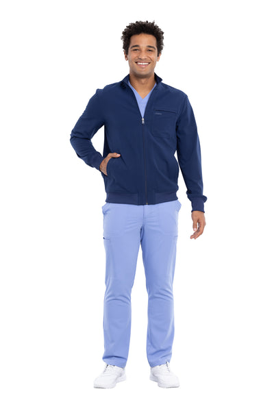 Navy - Cherokee Euphoria Men's Zip Front Jacket