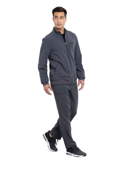 Pewter - Cherokee Euphoria Men's Zip Front Jacket