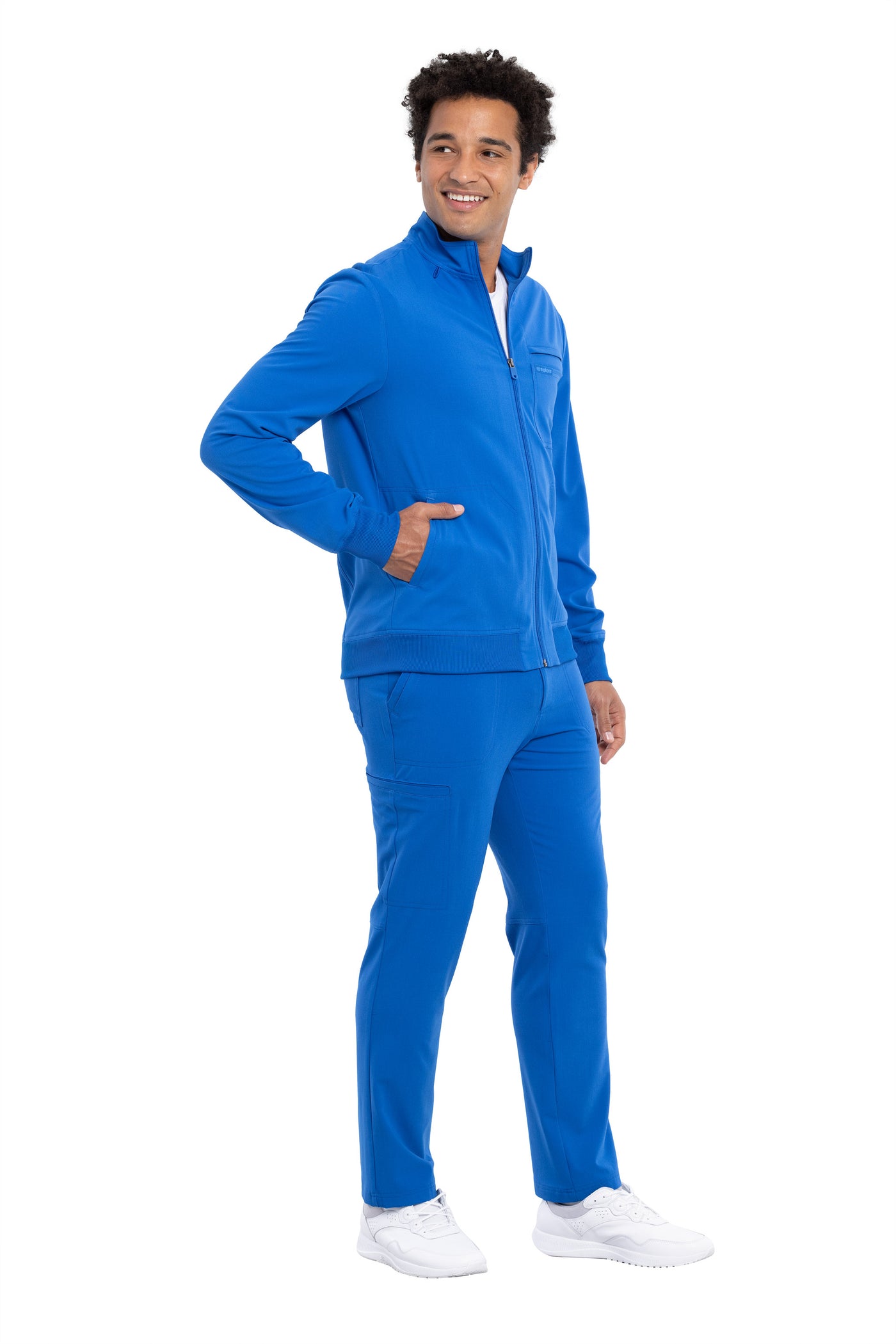 Royal - Cherokee Euphoria Men's Zip Front Jacket