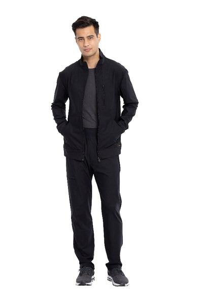 Black - Cherokee Form Men's Zip Front Jacket