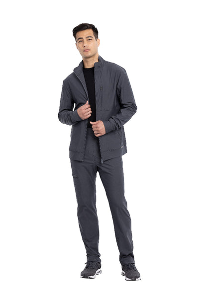 Pewter - Cherokee Form Men's Zip Front Jacket