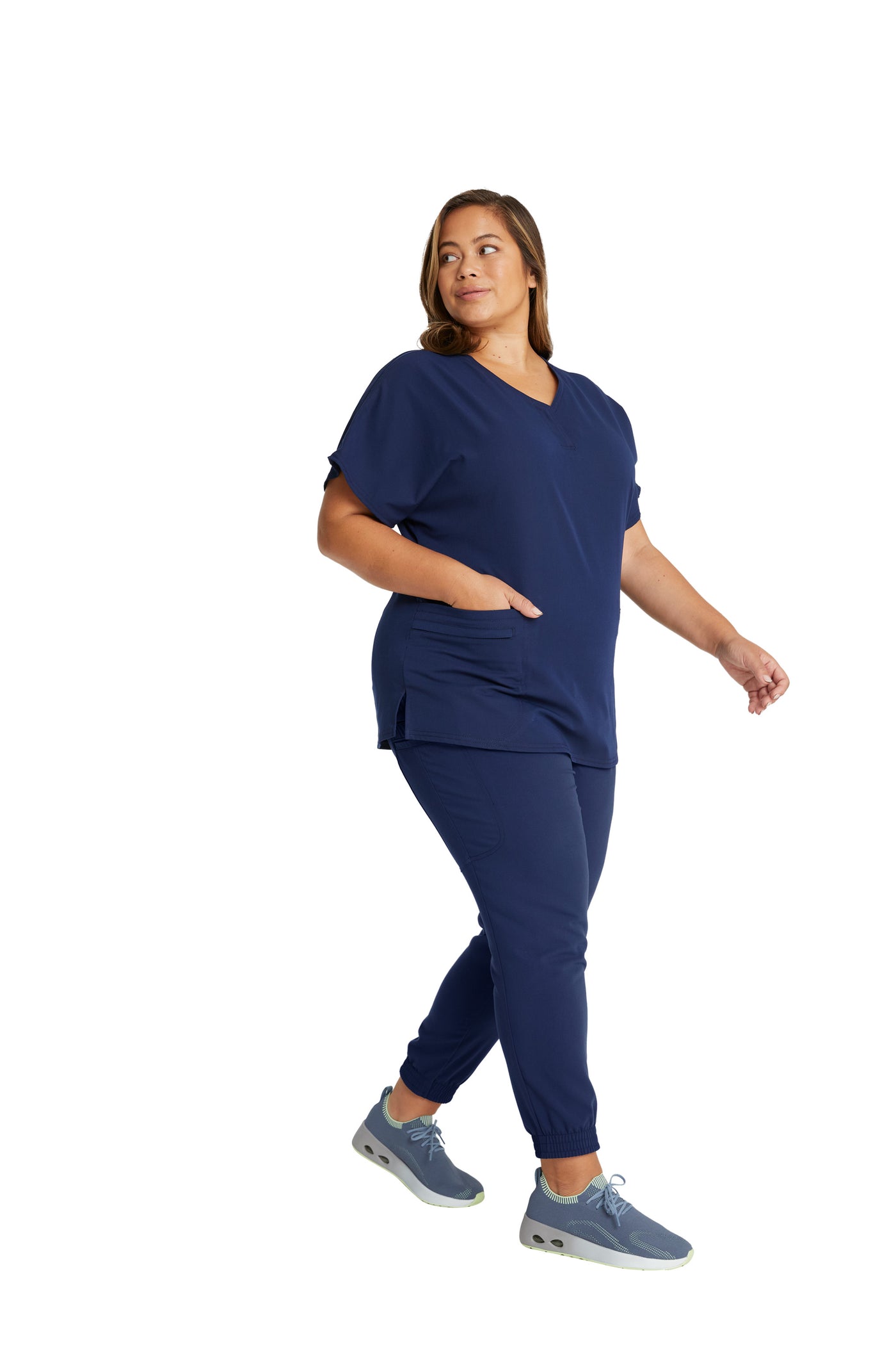 Navy - Cherokee Euphoria V-Neck Top